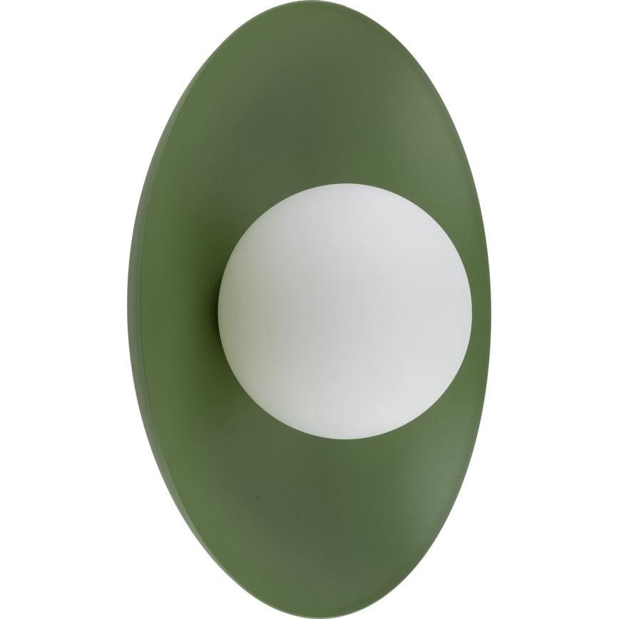 Vägglampa SLATE 1xG9/8W/230V diameter 28 cm grön