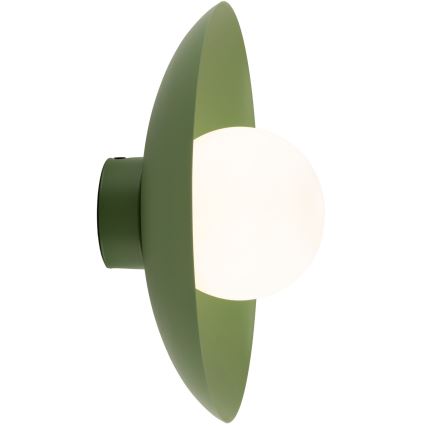 Vägglampa SLATE 1xG9/8W/230V diameter 28 cm grön