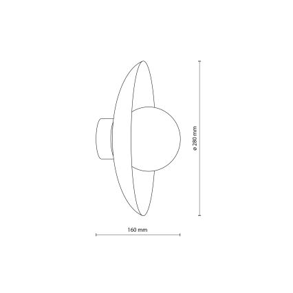 Vägglampa SLATE 1xG9/8W/230V diameter 28 cm grön