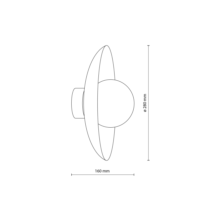 Vägglampa SLATE 1xG9/8W/230V diameter 28 cm grön