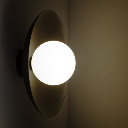 Vägglampa SLATE 1xG9/8W/230V diameter 28 cm svart