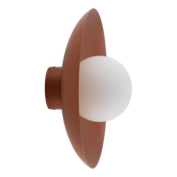 Vägglampa SLATE 1xG9/8W/230V diameter 28 cm tegelsten