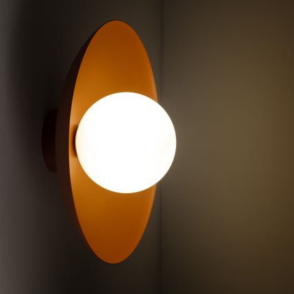 Vägglampa SLATE 1xG9/8W/230V diameter 28 cm tegelsten