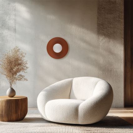 Vägglampa SLATE 1xG9/8W/230V diameter 28 cm tegelsten