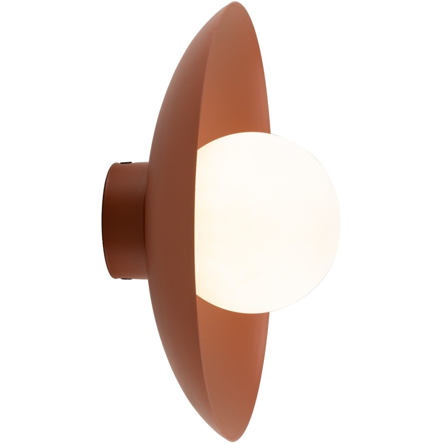 Vägglampa SLATE 1xG9/8W/230V diameter 28 cm tegelsten