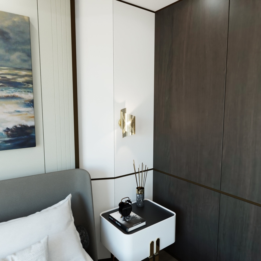 Vägglampa SPIRAL 1xG9/8W/230V guld