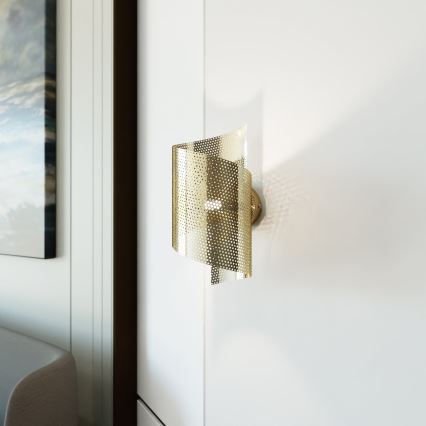 Vägglampa SPIRAL 1xG9/8W/230V guld