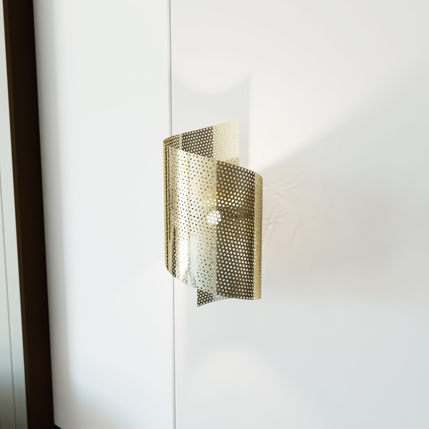 Vägglampa SPIRAL 1xG9/8W/230V guld