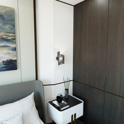 Vägglampa SPIRAL 1xG9/8W/230V svart