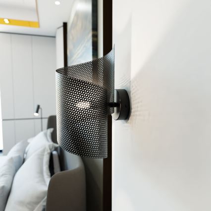 Vägglampa SPIRAL 1xG9/8W/230V svart