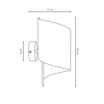 Vägglampa SPIRAL 1xG9/8W/230V svart
