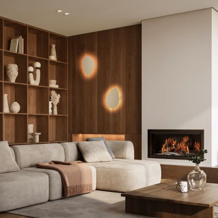 Vägglampa STONE 2xG9/8W/230V 30x39 cm beige
