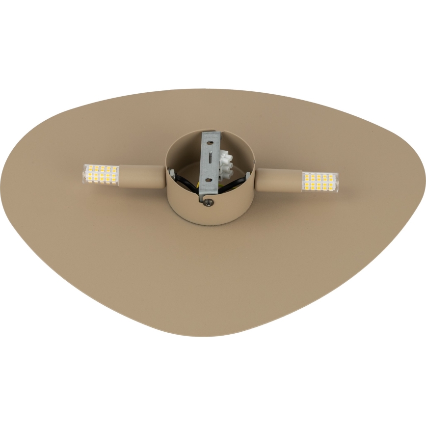 Vägglampa STONE 2xG9/8W/230V 30x39 cm beige