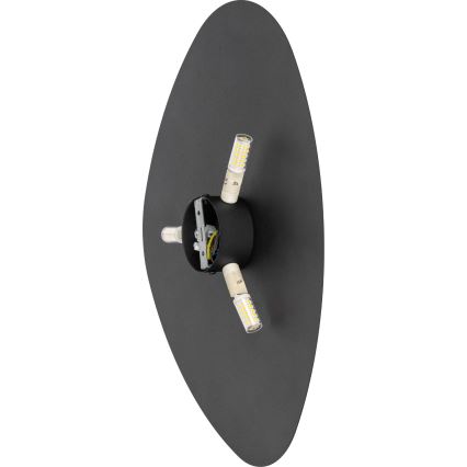 Vägglampa STONE 3xG9/8W/230V 37x49 cm svart