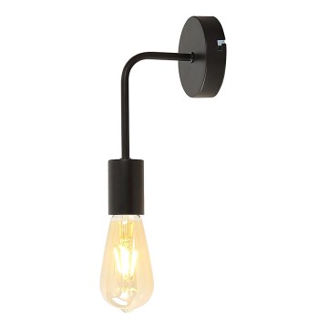 Vägglampa STRICT 1xE27/15W/230V svart