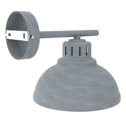 Vägglampa SVEN 1xE27/15W/230V grå