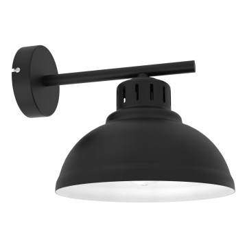 Vägglampa SVEN 1xE27/15W/230V svart