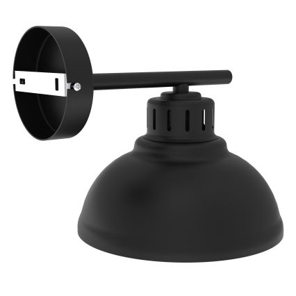 Vägglampa SVEN 1xE27/15W/230V svart