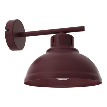 Vägglampa SVEN 1xE27/15W/230V vinröd
