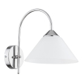 Vägglampa TAPER 1xE27/15W/230V skinande krom