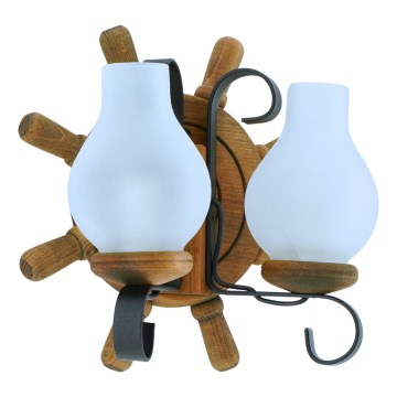 Vägglampa TIMONA 2xE14/40W/230V bok