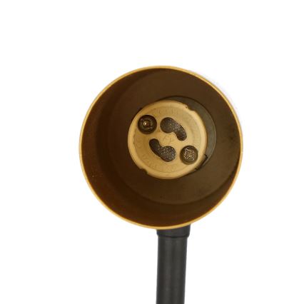 Vägglampa  TINA 1xGU10/15W/230V svart /gyllene 