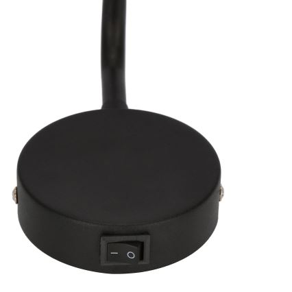 Vägglampa  TINA 1xGU10/15W/230V svart /gyllene 