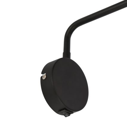 Vägglampa  TINA 1xGU10/15W/230V svart /gyllene 