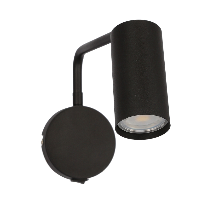 Vägglampa  TINA 1xGU10/15W/230V svart 