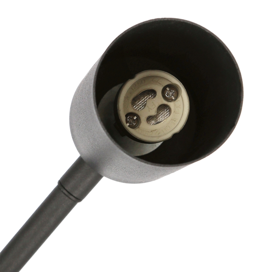 Vägglampa  TINA 1xGU10/15W/230V svart 