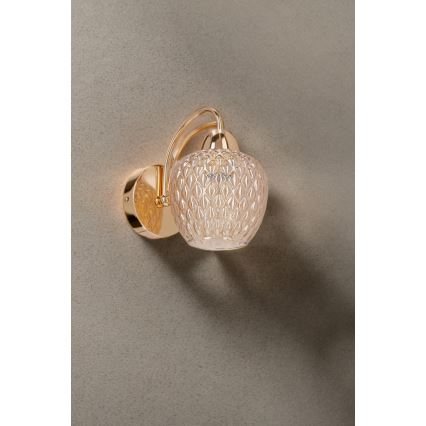 Vägglampa TOBIAS 1xE27/40W/230V Roséguld