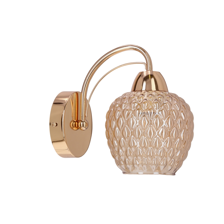 Vägglampa TOBIAS 1xE27/40W/230V Roséguld