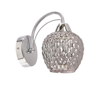 Vägglampa TOBIAS 1xE27/40W/230V skinande krom