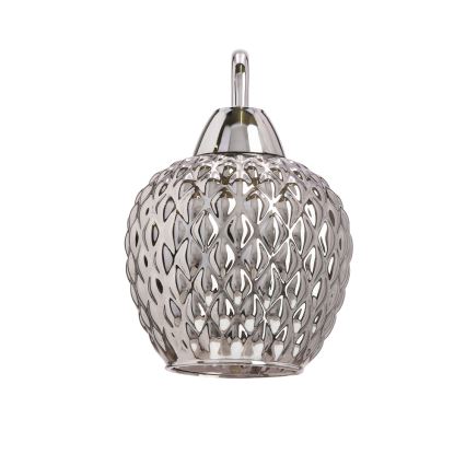 Vägglampa TOBIAS 1xE27/40W/230V skinande krom