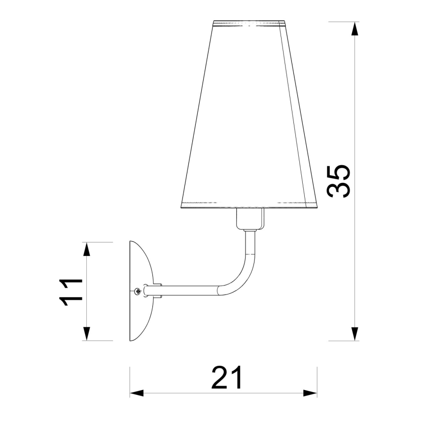 Vägglampa TORTOLA 2xE14/15W/230V beige