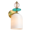Vägglampa TROPEA 1xE27/15W/230V guld/rökrosa/blå/vit