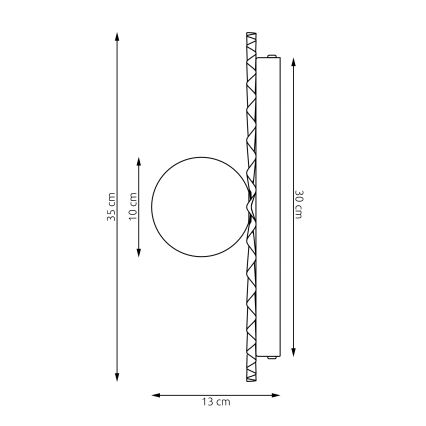 Vägglampa UMBRA 1xG9/8W/230V beige