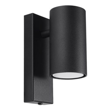 Vägglampa  UTTI 1xGU10/40W/230V svart