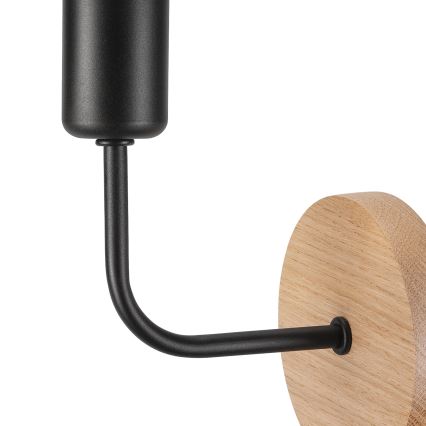 Vägglampa  VITO OAK 1xE27/60W/230V