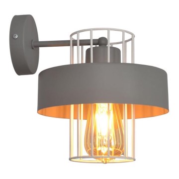 Vägglampa VOLTA 1xE27/15W/230V grå
