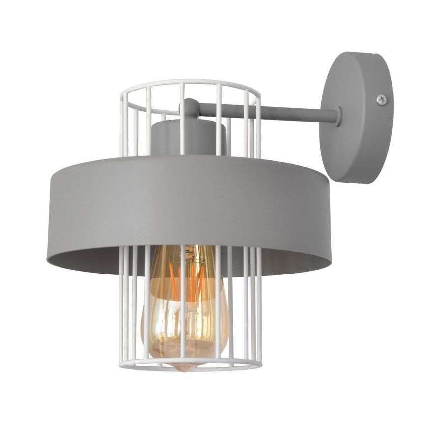 Vägglampa VOLTA 1xE27/15W/230V grå