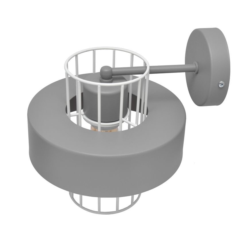 Vägglampa VOLTA 1xE27/15W/230V grå