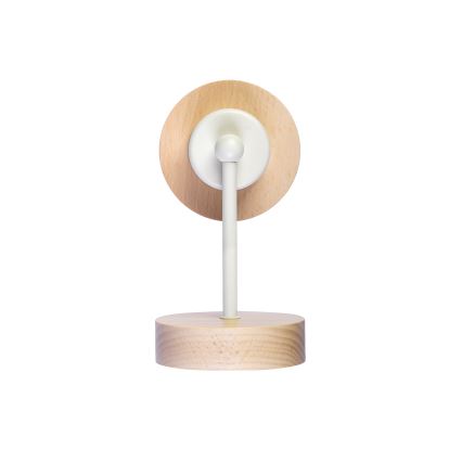 Vägglampa WOODNEST 1xE27/15W/230V furu/krämfärgad
