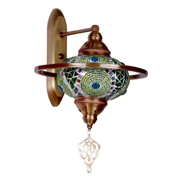 Vägglampa YENI 1xE27/40W/230V brons