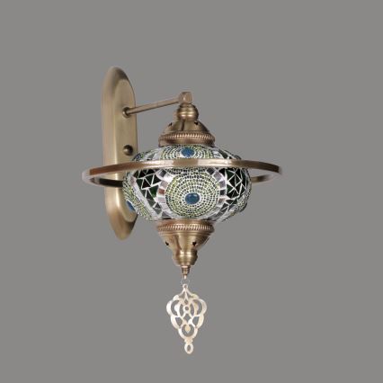 Vägglampa YENI 1xE27/40W/230V brons