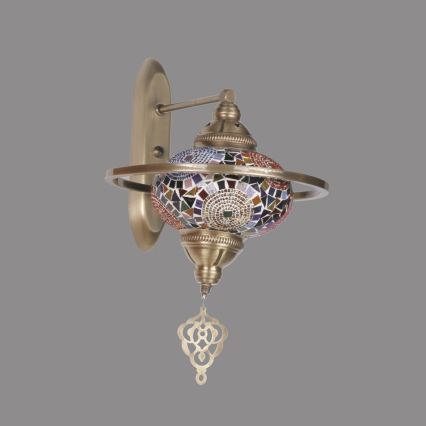 Vägglampa YENI 1xE27/40W/230V brons