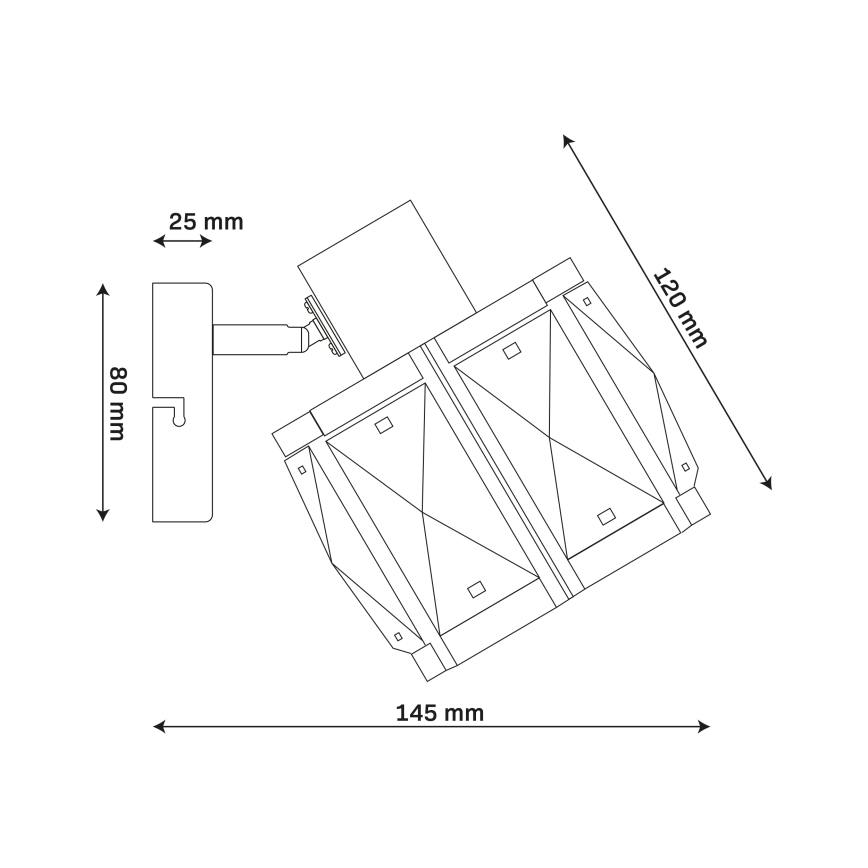 Vägglampa ZAHARA 1xE27/10W/230V guld
