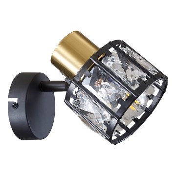 Vägglampa ZAHARA 1xE27/10W/230V svart