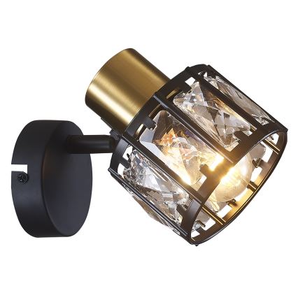 Vägglampa ZAHARA 1xE27/10W/230V svart