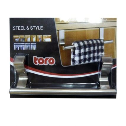 Väggmonterad hållare för kökshandduk 8x23,5 cm rostfritt stål